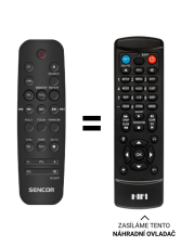 Sencor SMC 4120B náhradní dálkový ovladač jiného vzhledu
