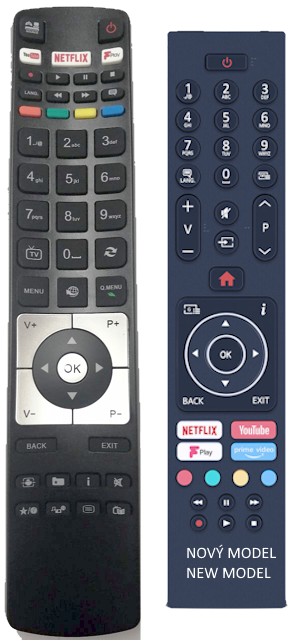 The original Salora 40XUS4000 remote control (RC5118) has been replaced by a new model.