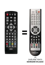 SENCOR SDV8806T = ECG DVD4550DVB-T Replacement Remote Control