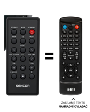Sencor SPT5800, SPT 5800 náhradní dálkový ovladač jiného vzhledu