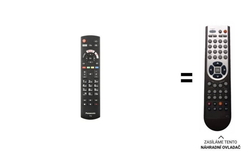 Panasonic TX-50HX580E náhradní dálkový ovladač jiného vzhledu
