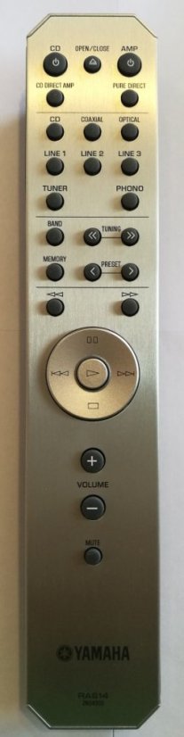 Originální dálkový ovladač Yamaha RAS14 (ZN04300)