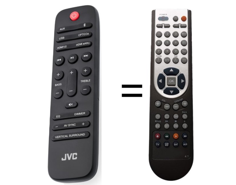 JVC RM-STHE754 náhradní dálkový ovladač