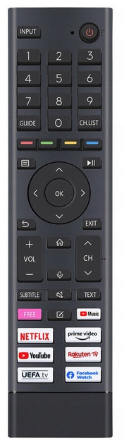 Replacement remote control  HISENSE ERF3B80H
