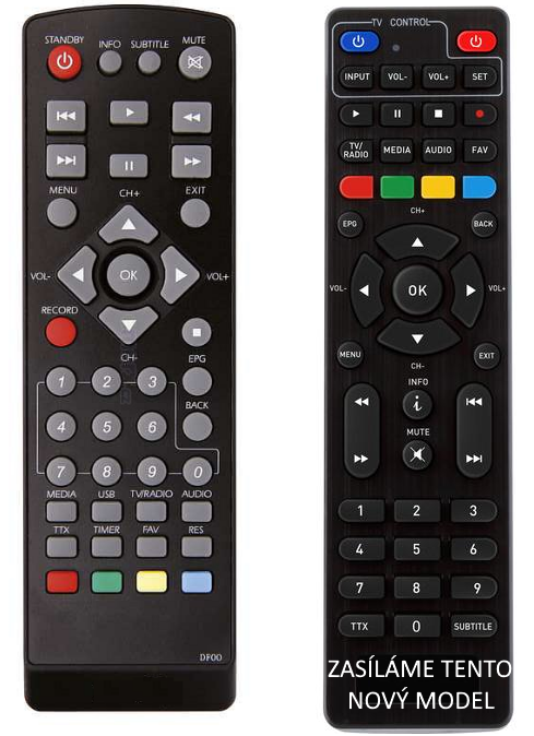 GOGEN DVB 219 T2 DUAL, DVB219T2 originální dálkový ovladač s ovládáním TV