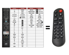 JVC LT-40VRF345I, RM-C3619 replacement remote control for seniors