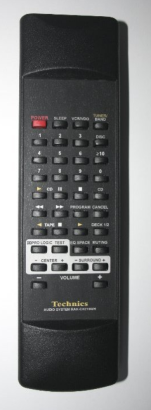 TECHNICS RAK-CH219WH SC-EH600 Replacement remote control with the same description