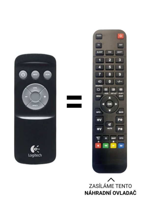Logitech Z906 náhradní dálkový ovladač jiného vzhledu