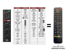 Sony KD-55XD8505 náhradný diaľkový ovládač iného vzhľadu