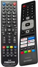 Sharp 40HF2265E replacement remote control with a different look