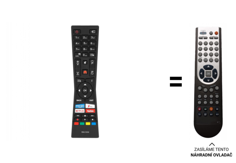 JVC RM-C3338 Náhradné diaľkové ovládanie iného vzhľadu