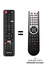 Sencor SLE40FS601TCS náhradní dálkový ovladač jiného vzhledu