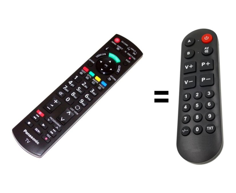Panasonic N2QAYB000487 náhradní dálkový ovladač pro seniory