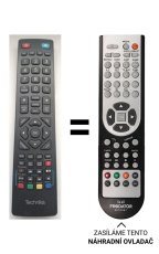 Blaupunkt 32/1480-GB-11B-EGBQU-EU Náhradné diaľkové ovládanie iného vzhľadu