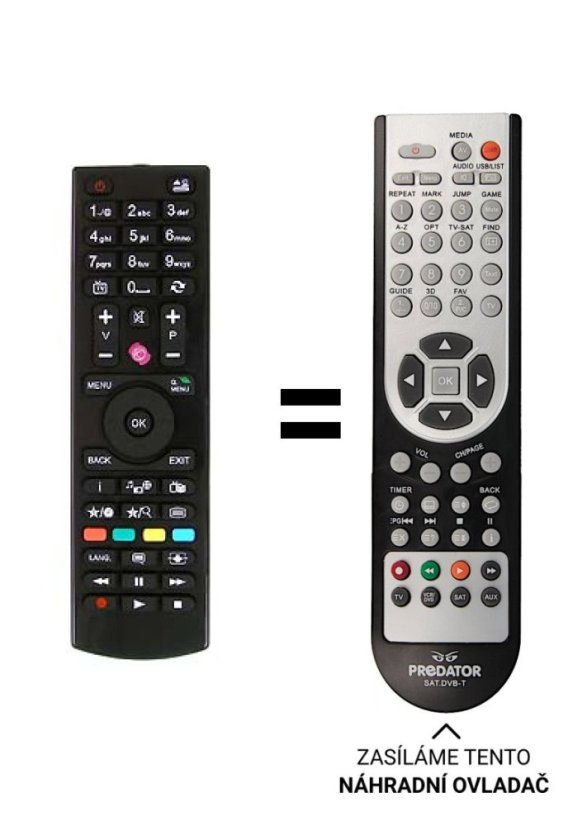 Gogen TVF40N525T Replacement Remote Control