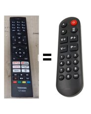 Toshiba CT-8564 náhradní dálkový ovladač pro seniory