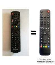 Panasonic N2QAYB001111 náhradní dálkový ovladač jiného vzhledu