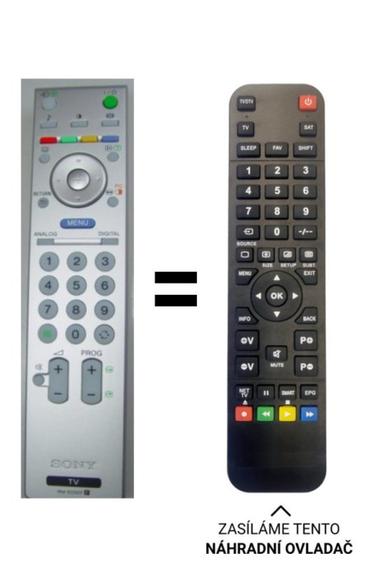Sony RM-ED007, RMED007 náhradný diaľkový ovládač iného vzhľadu