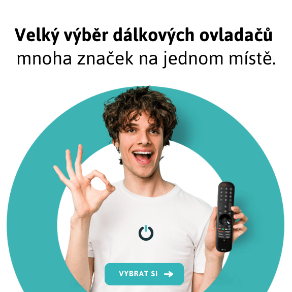 Velký výběr dálkových ovladačů  mnoha značek na jednom místě.