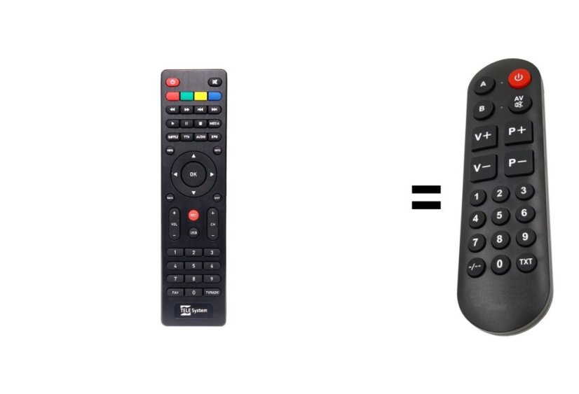Replacement remote control for TS UNICO T2 HEVC, TS6811