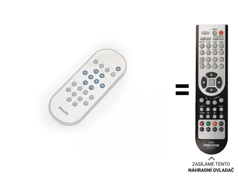Philips MC230, MC235, MC230E Replacement Remote Control.