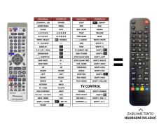 Pioneer DVR-5100H replacement remote control of a different appearance