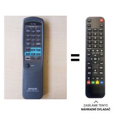 Aiwa RC-T503  náhradní dálkový ovladač jiného vzhledu.