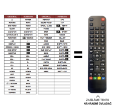Sony HCD-S400 náhradní dálkový ovladač jiného vzhledu