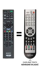 Sony KDL-46CX520 Náhradné diaľkové ovládanie iného vzhľadu
