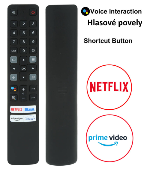 TCL 43P725, 50P725, 55C725, 55C825, 55P725, 65C725, 65C727, 65P725, 75C725, 75C727, 75P725, 85P725, 50C725, 55C727 non-original remote control with voice control m -