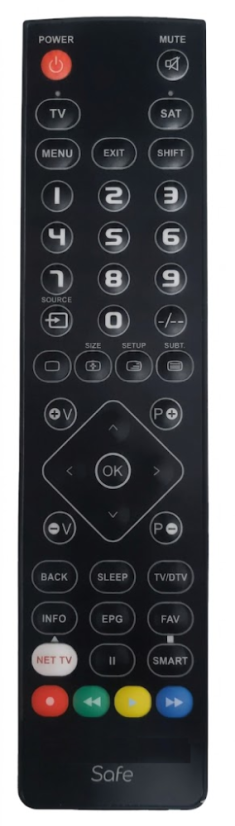 Full-fledged washable remote control that we will program for your device.