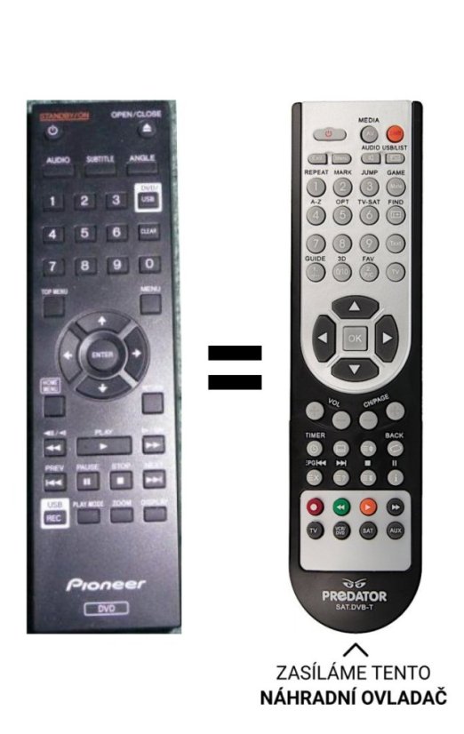 Pioneer 076E0PP131 Náhradné diaľkové ovládanie iného vzhľadu