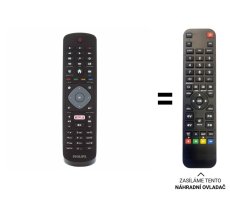 Philips 996596003606 náhradní dálkový ovladač jiného vzhledu