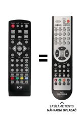 SENCOR SDV8806T = ECG DVD4550DVB-T Replacement Remote Control