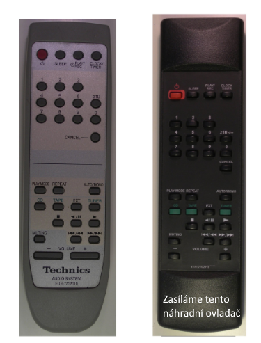 Zamienny pilot zdalnego sterowania Technics EUR7702010