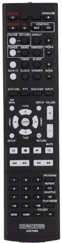 Pioneer AXD7688 náhradní dálkový ovladač stejného vzhledu