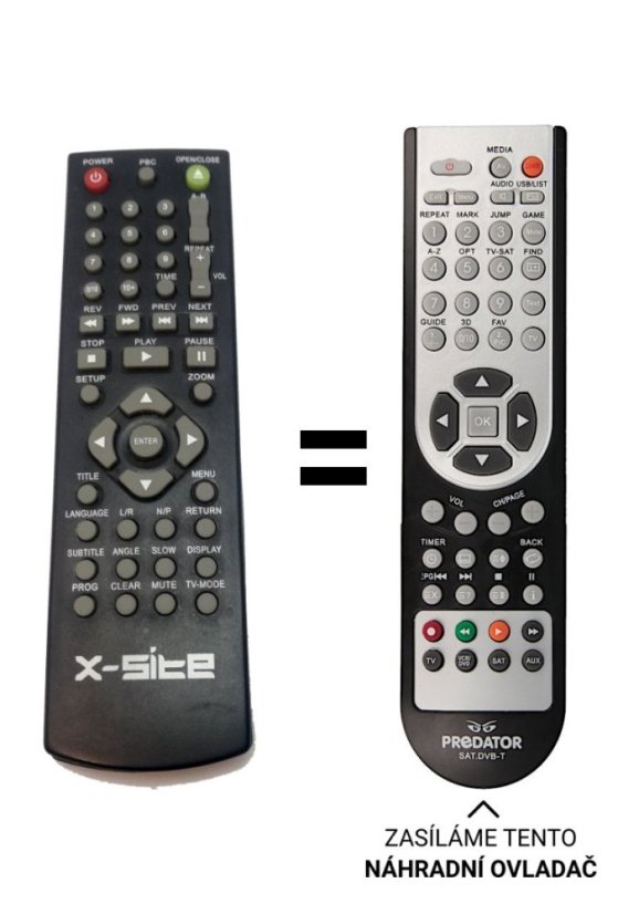 X-Site XS-268, XS268 Replacement Remote Control