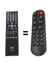 JVC RM-C1223 náhradní dálkový ovladač pro seniory