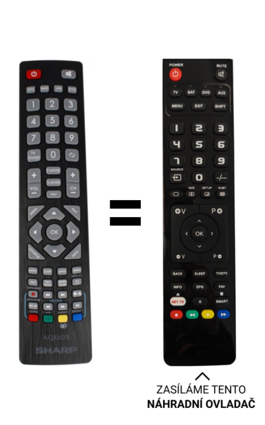 SHARP AQUOS SHW/RMC/0103N replacement remote control
