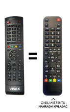 Vivax TV-32LE141T2S2SM replacement remote control with a different look
