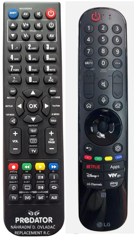 LG MR24GN replacement remote control classic