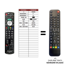 Panasonic N2QAYB000353 (VCR) náhradný diaľkový ovládač iného vzhľadu