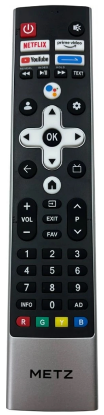 Metz M32E6 / 32MTD4001Z, 40MTD4001Z – original remote control with microphone
