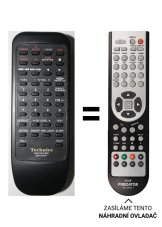 Technics 644859 náhradné diaľkové ovládanie iného vzhľadu