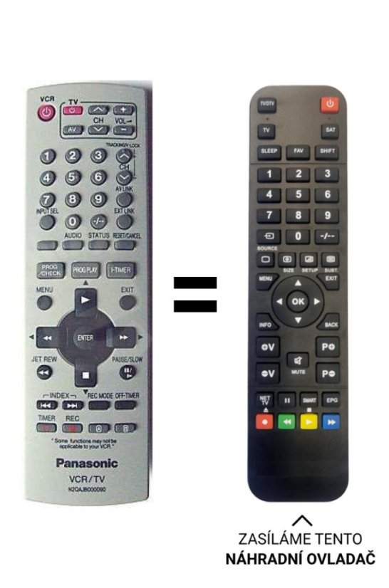 Panasonic N2QAJB000090 náhradní dálkový ovladač jiného vzhledu