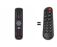 Philips 996596006068, YKF406-003 náhradný diaľkový ovládač pre seniorov