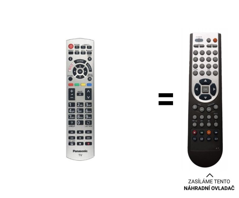 Panasonic N2QAYB001253 náhradní dálkový ovladač jiného vzhledu