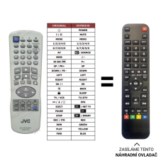 JVC 6711R1P0374 replacement remote control of a different appearance