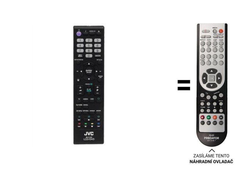 JVC LT-39HG48E Náhradné diaľkové ovládanie iného vzhľadu