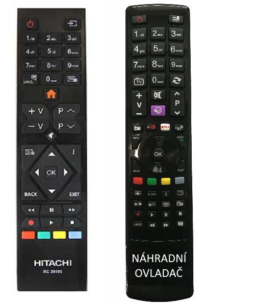 Hitachi RC39105 replacement remote control with the same description
